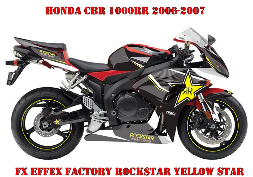 Rockstar Yellow Star für Honda CBR 1000RR 2006-2007